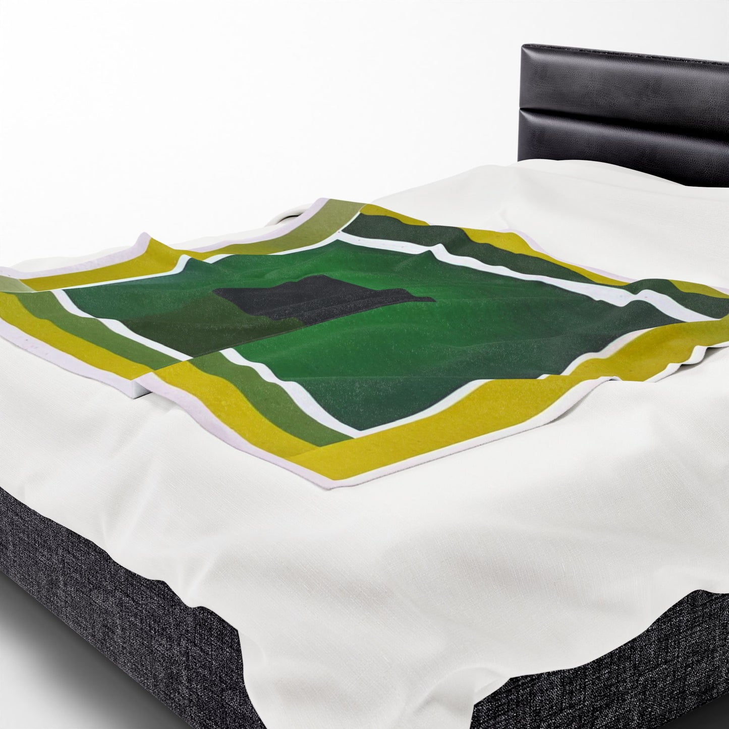 Alpha Shadow Velveteen Plush Blanket, 50" x 60"
