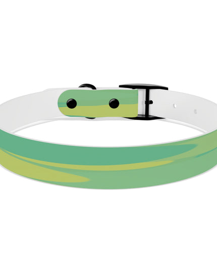 Pastel Green Patches Large Dog Collar