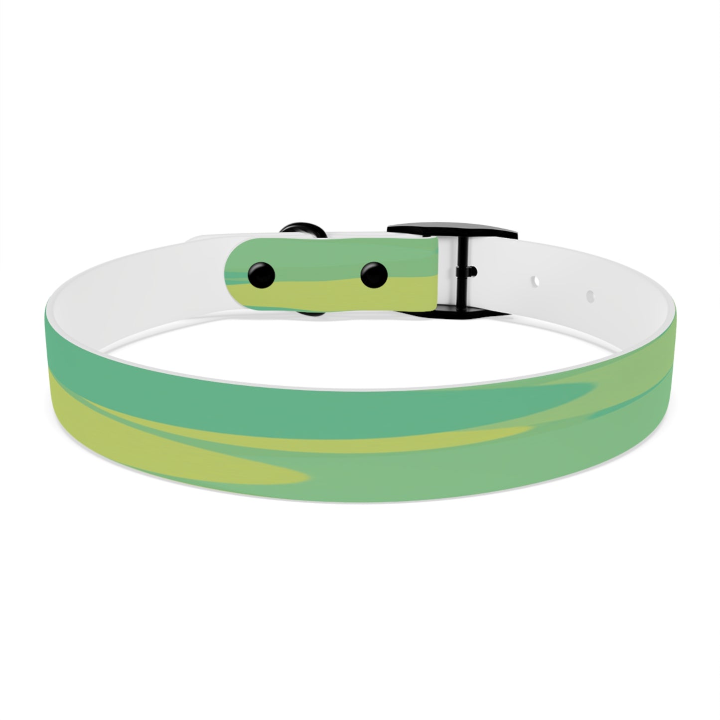 Pastel Green Patches Large Dog Collar