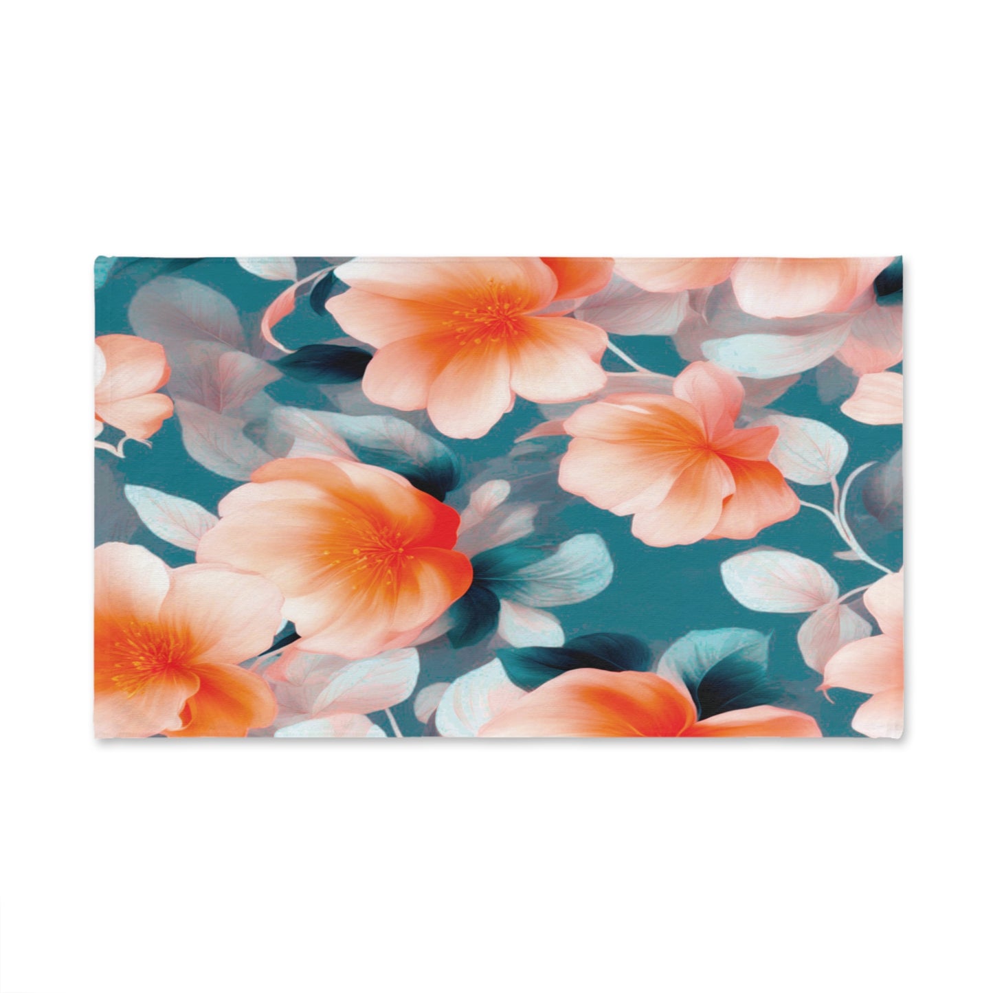 Orange Blossom Floral Bunch Hand Towel, 16" x 28"