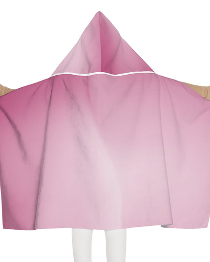 Pink Blush Fade Youth Hooded Towel, 24" x 48"