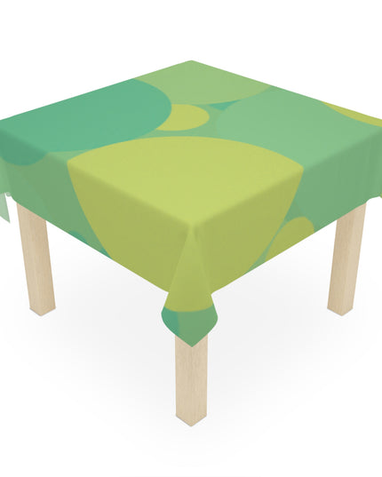 Pastel Green Patches Tablecloth, 55" x 55"