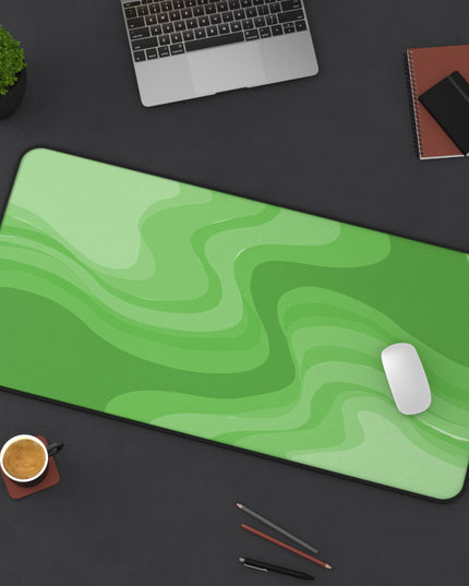 Greenie Meanie Wavey 16" x 32" Desk Mat