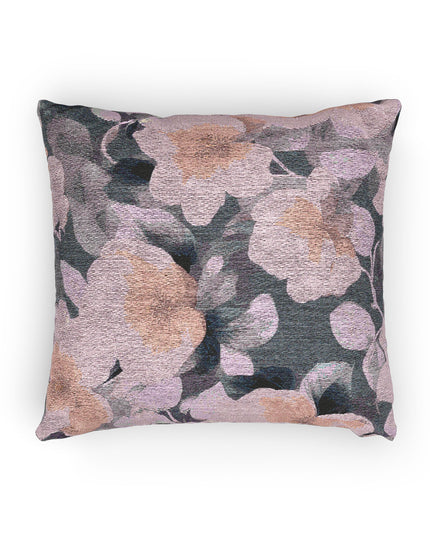 Peach Florals Woven Pillow, 17" x 18"