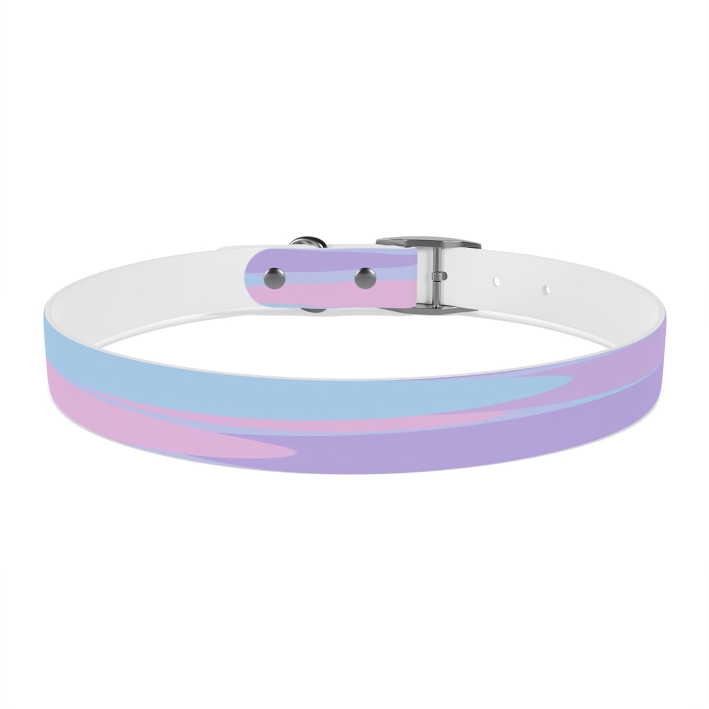 Pastel Purple and Mauve Patches Extra Large Dog Collar