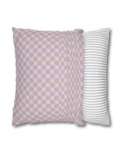 Magenta Star-crossed Bodies Spun Polyester Square Pillowcase, 14" x 14"
