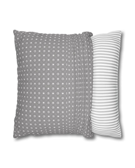 Desaturated Star-crossed Bodies Spun Polyester Square Pillowcase, 14" x 14"
