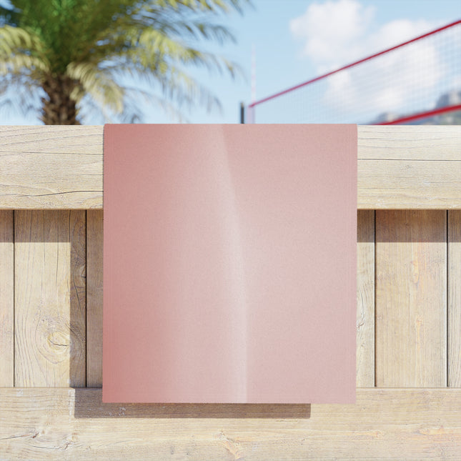 Rose Red Fade Beach Towel, 18" x 27"