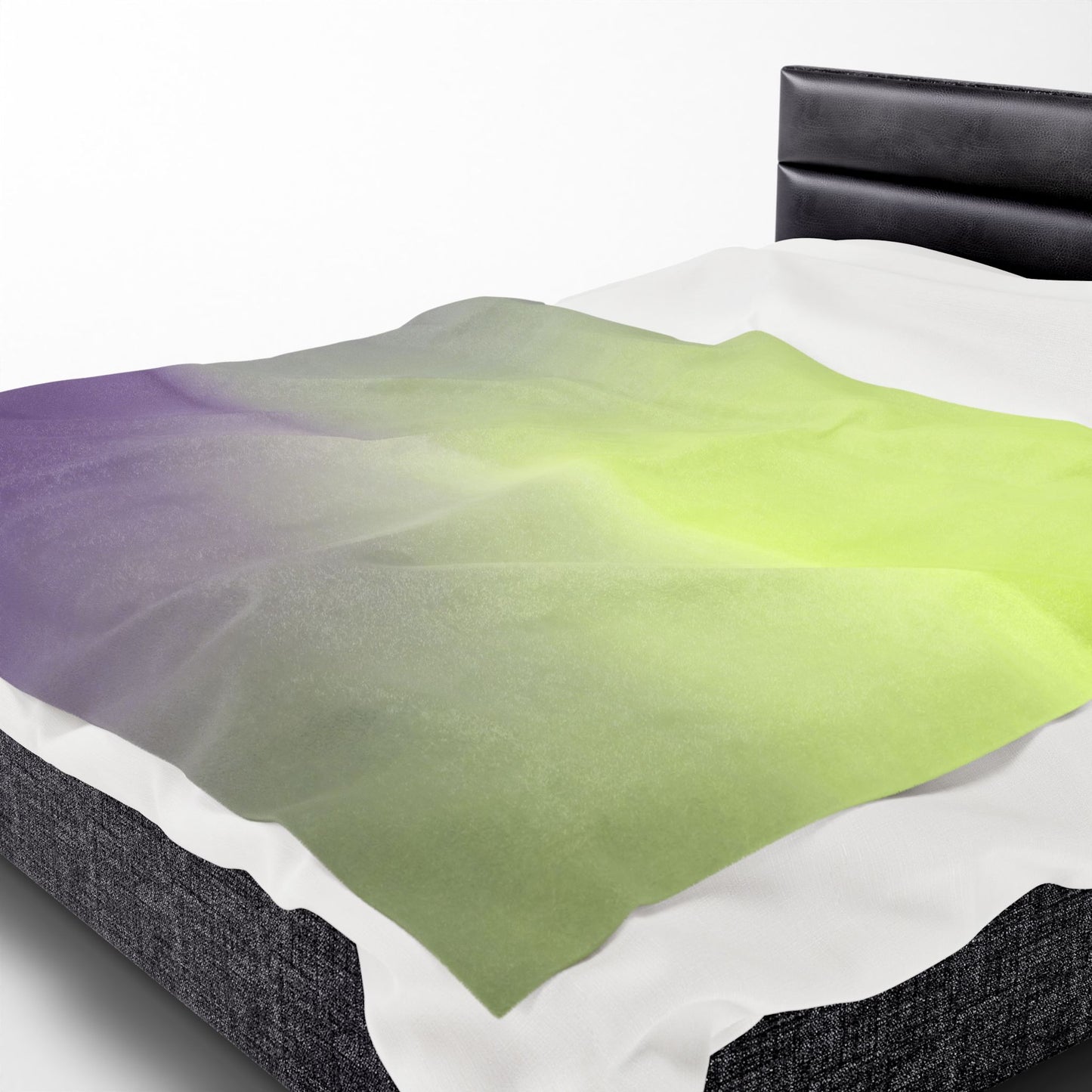 Purple Golden Fade Velveteen Plush Blanket, 60" x 80"
