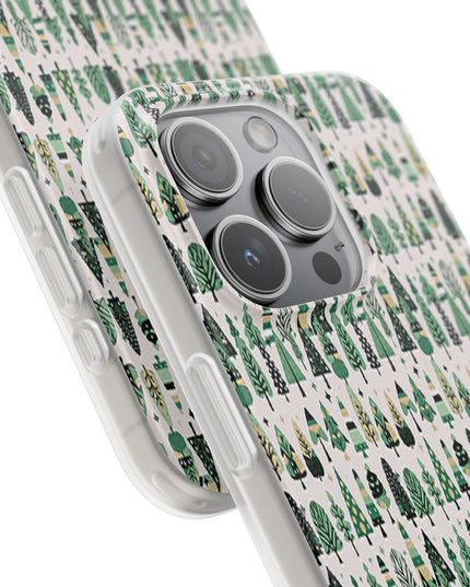Mini Vintage Green Trees Iphone 15 Pro Flexi Case