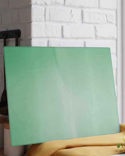 Mint Fade 11" x 15" Glass Cutting Board