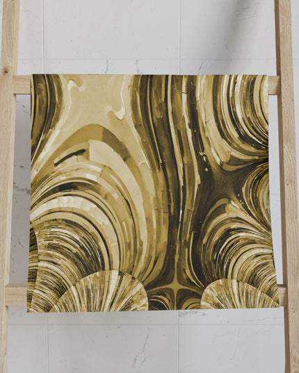 Uzi Spiral Light Brown Hand Towel, 16" x 28"