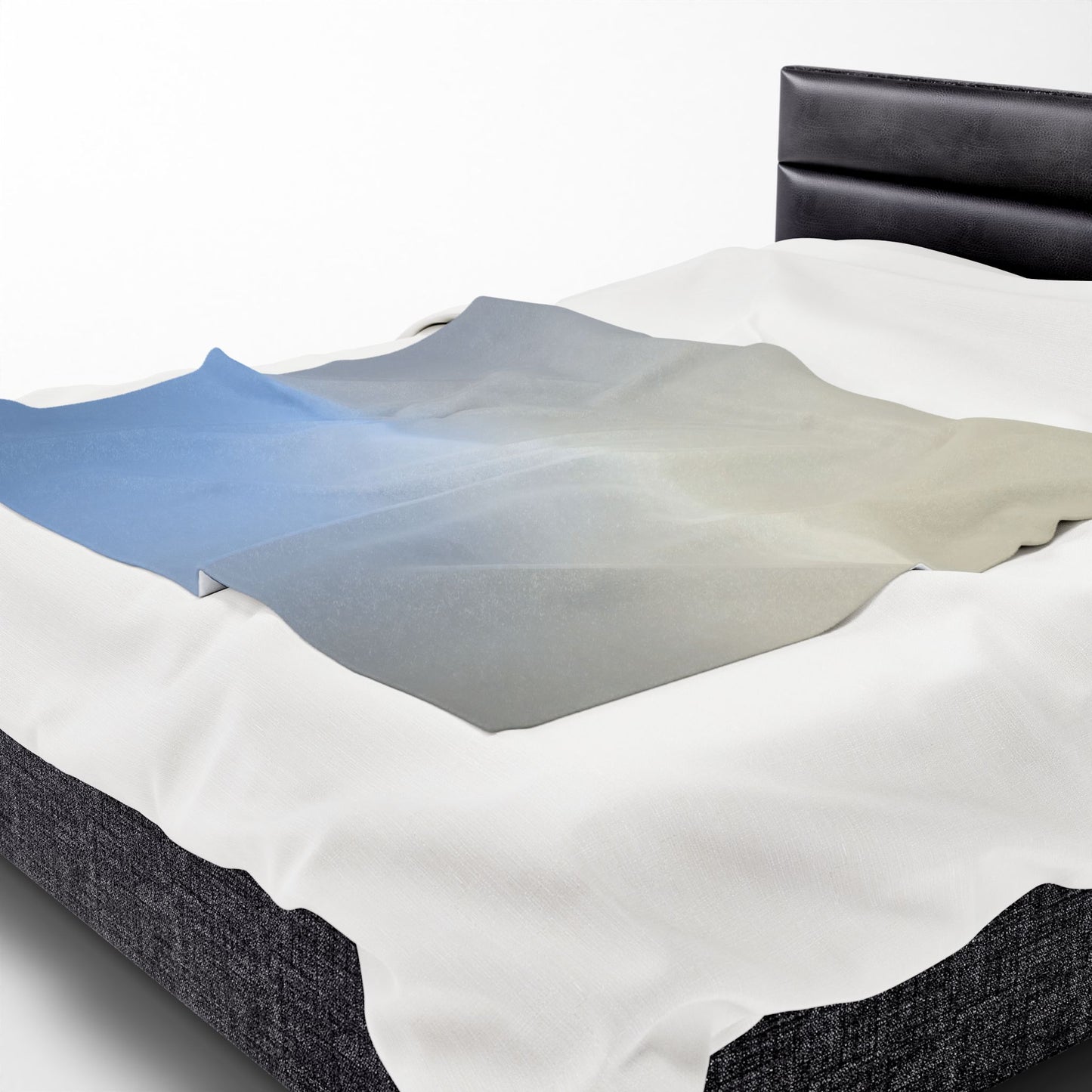 Cobalt Fade Velveteen Plush Blanket, 50" x 60"