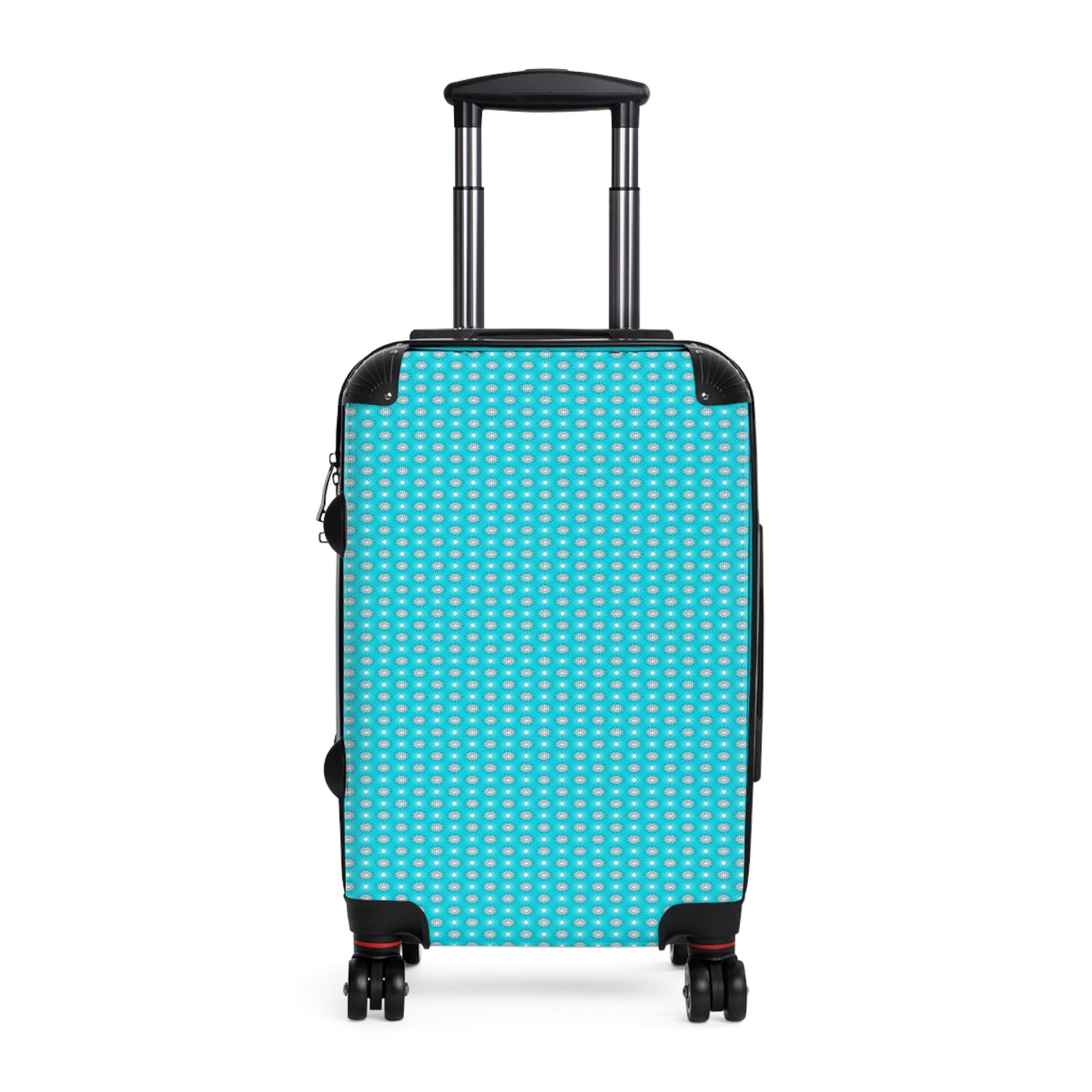 Tif Green Star-crossed Bodies Small Suitcase with built in lock, 4 double-wheels, telescopic handle, and ABS back hard-shell
