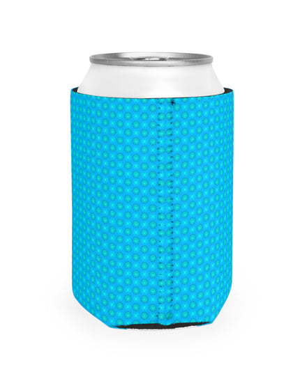 Blue Green Star-crossed Bodies 12 oz Can Cooler Sleeve