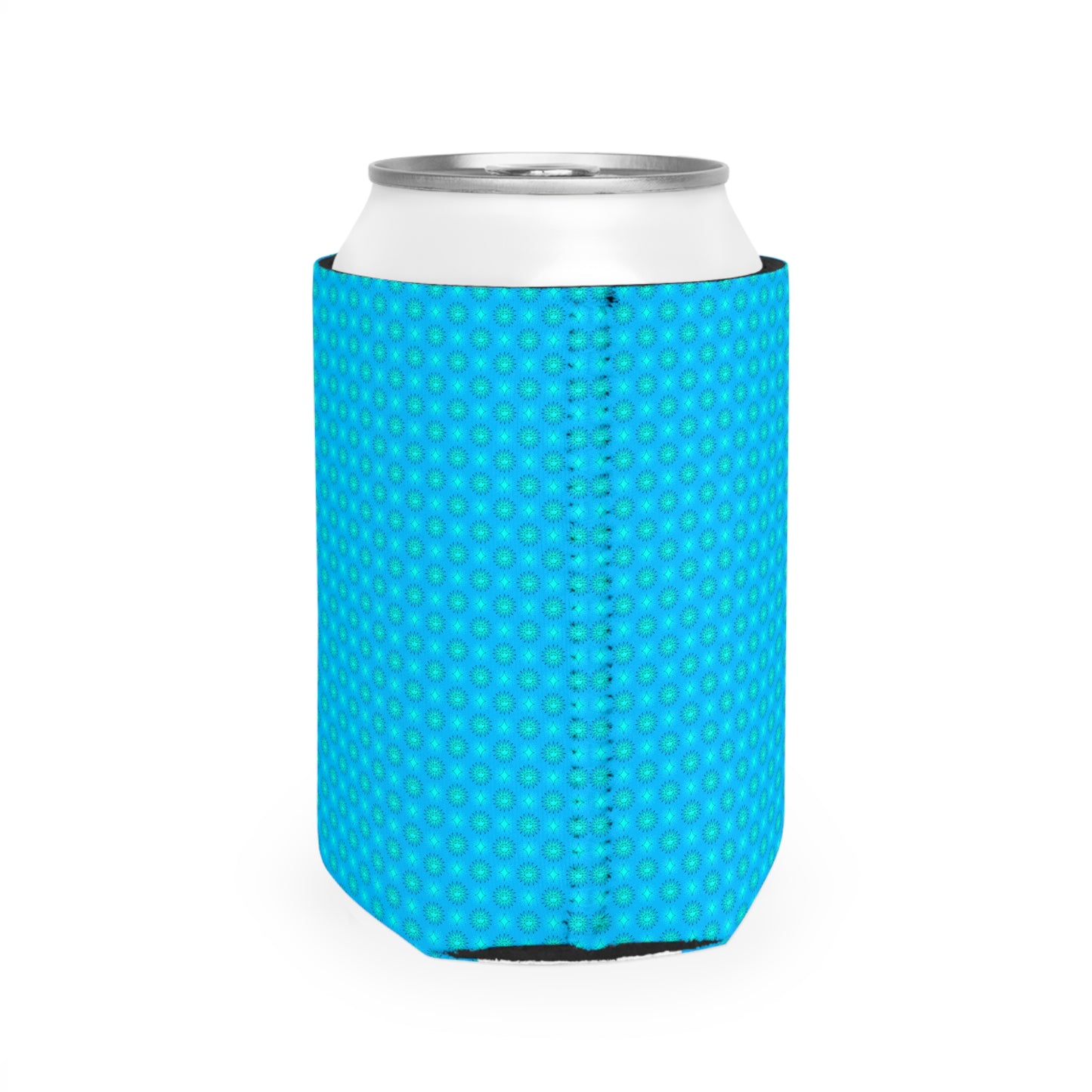 Blue Green Star-crossed Bodies 12 oz Can Cooler Sleeve