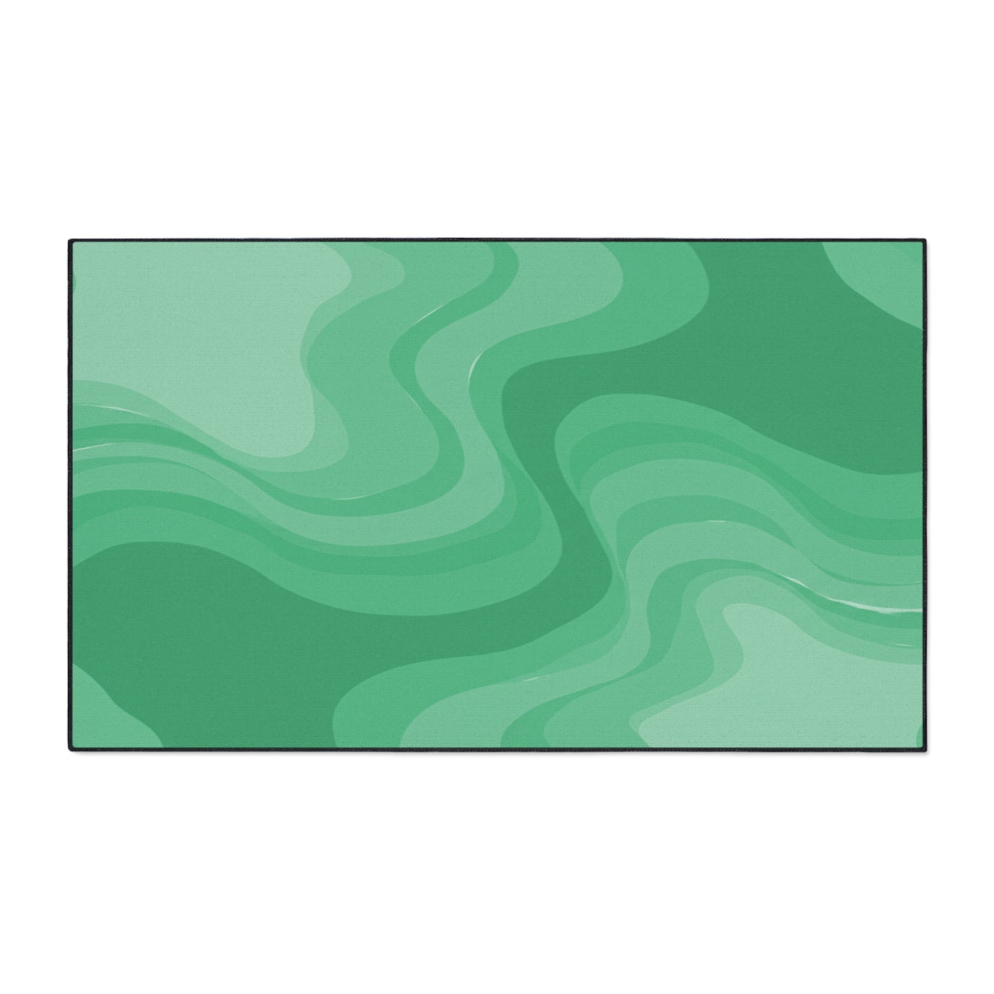 Mint Green Wavey 36" x 60" Heavy Duty Floor Mat