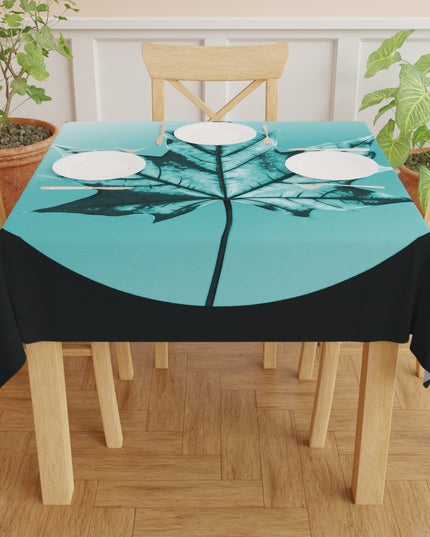 Tif Green Maple Leaf Tablecloth, 55" x 55"