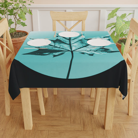 Tif Green Maple Leaf Tablecloth, 55" x 55"