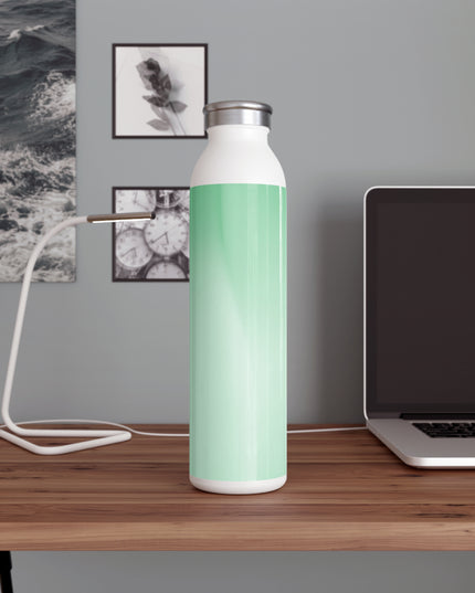 Mint Fade Slim Water Bottle, 20 oz White