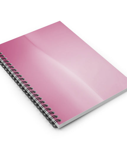 Pink Blush Fade Wavey Spiral Notebook - Ruled Line, 6" x 8", 118 pages