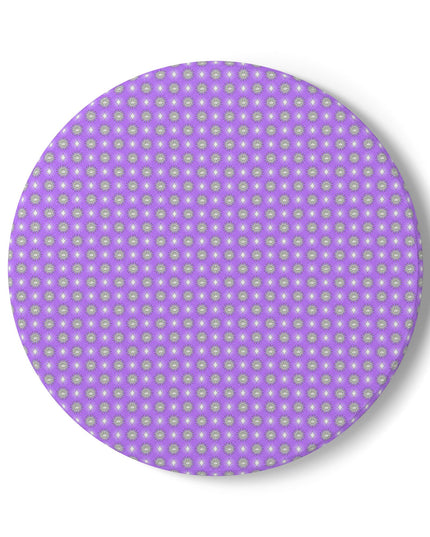 Lavender Star-crossed Bodies Round Ceramic Coaster, 4" x 4"