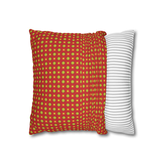 Late Evening Star-crossed Bodies Spun Polyester Square Pillowcase, 14" x 14"