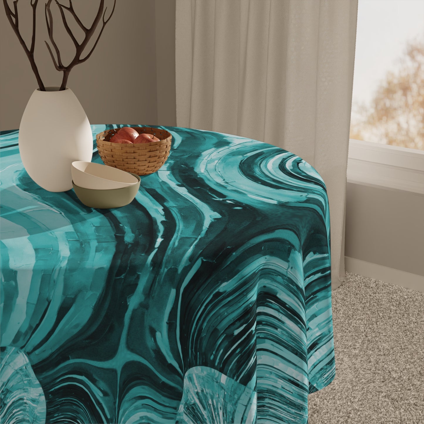 Uzi Spiral Tif Tablecloth, 55" x 55"