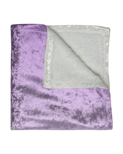 Soft Lavender Fade 50" x 60" Crushed Velvet Blanket