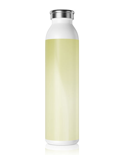 Lemon Fade Slim Water Bottle, 20 oz White