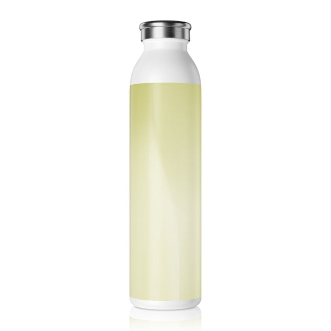 Lemon Fade Slim Water Bottle, 20 oz White