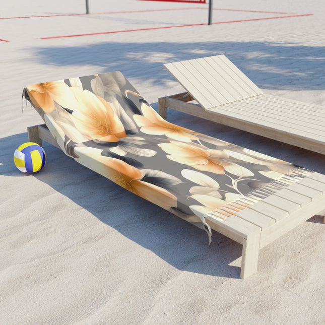 Soft Blossom Floral Bunch 38" × 81" Boho Beach Cloth