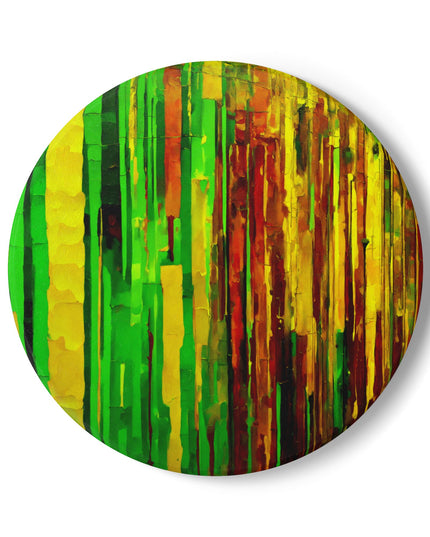 Striped Beta 4" x 4" Round Ceramic Coaster