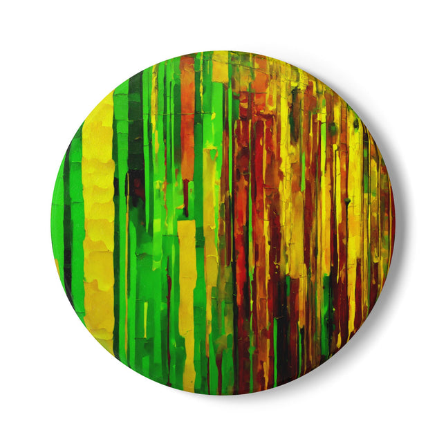 Striped Beta 4" x 4" Round Ceramic Coaster