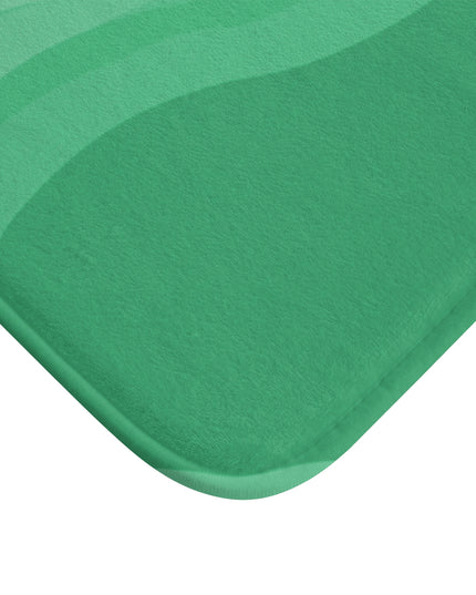 Mint Green Wavey 34" x 21" Bath Mat