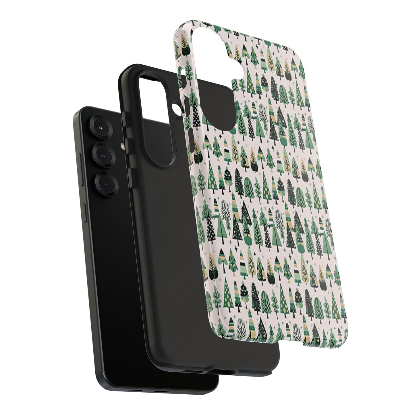 Mini Vintage Green Trees Samsung Galaxy S25 Plus Tough Cases