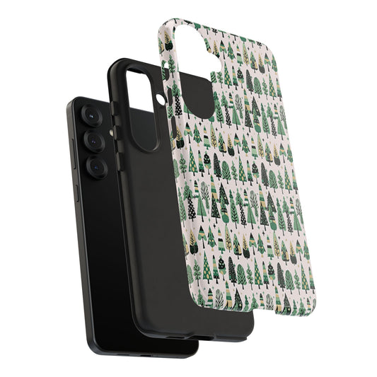 Mini Vintage Green Trees Samsung Galaxy S25 Plus Tough Cases