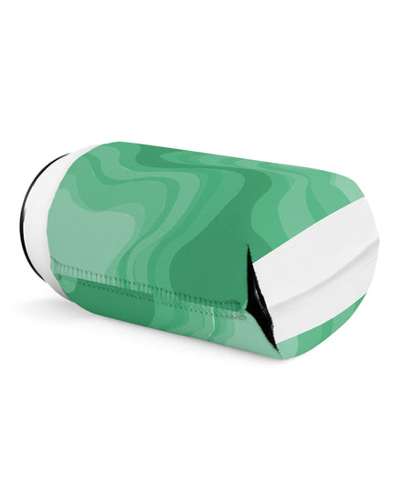 Mint Green Wavey 12 oz Can Cooler Sleeve