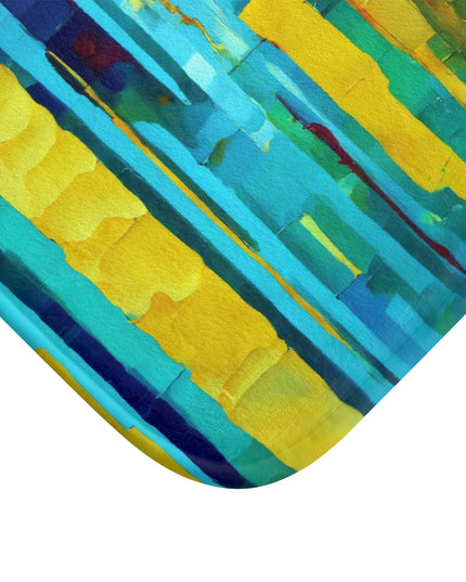 Striped Alpha Bath Mat, 24" x 17"