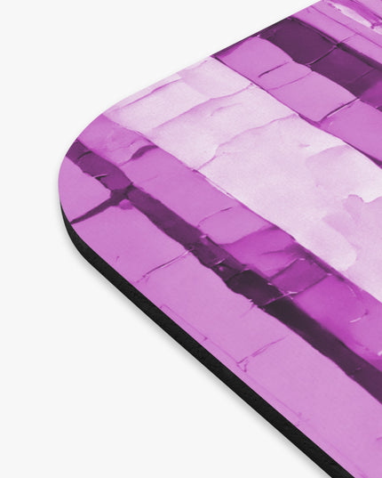 Striped Powder Lavender Mouse Pad, 9" x 8" Rectangle