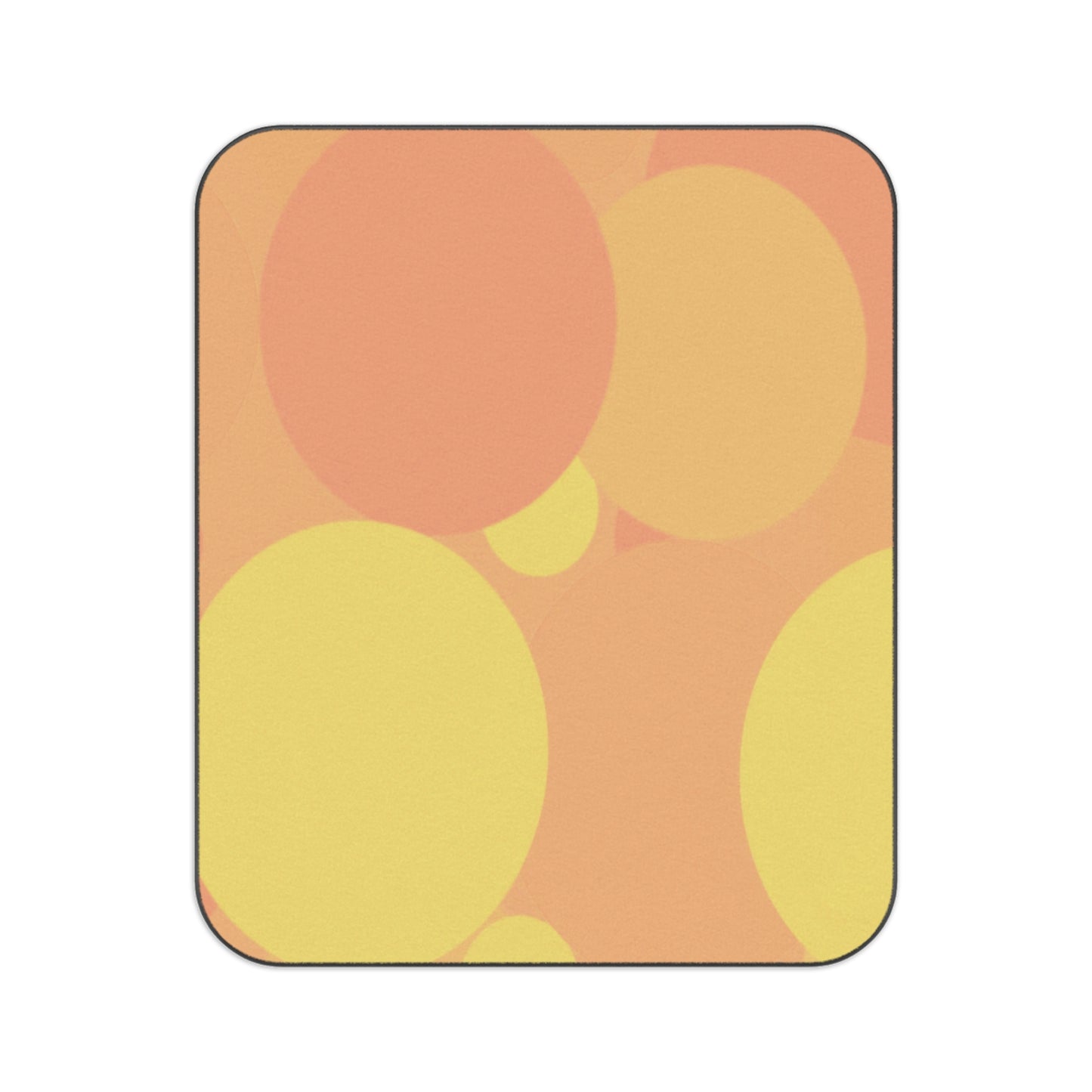Pastel Bright Oranges Patches 61" × 51" Picnic Blanket