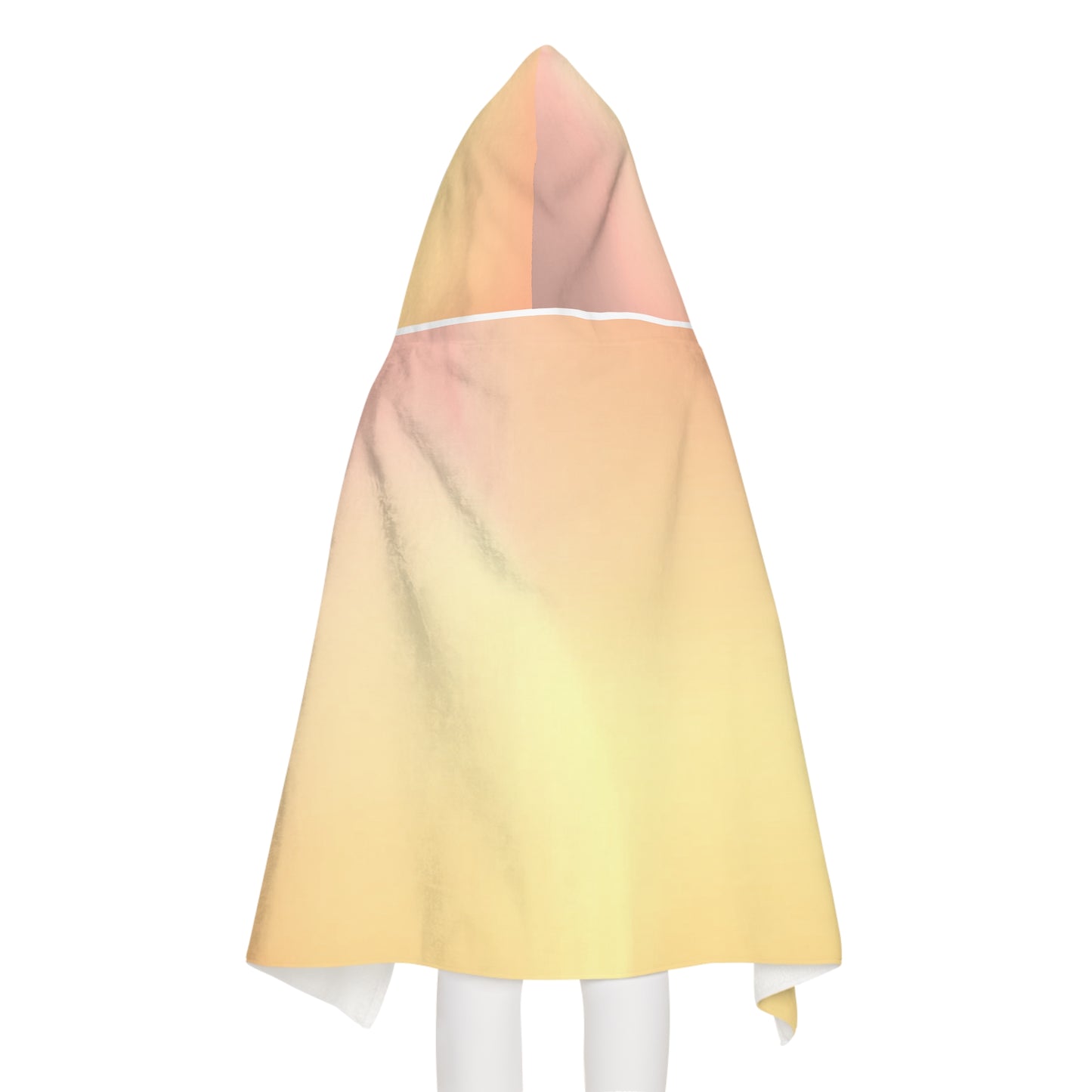 Hot Peach Fade Youth Hooded Towel, 24" x 48"