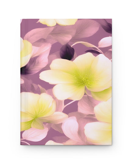 Lemon Blossom Floral Bunch Hardcover Journal Matte with 150 lined pages, 5.75" x 8"