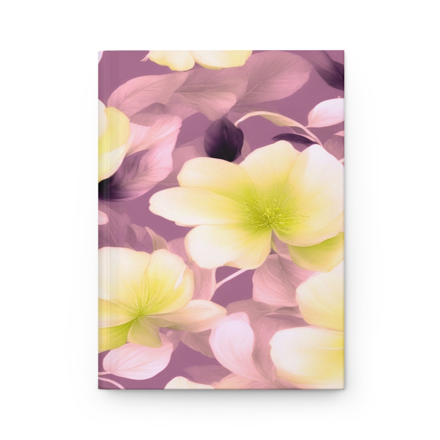 Lemon Blossom Floral Bunch Hardcover Journal Matte with 150 lined pages, 5.75" x 8"