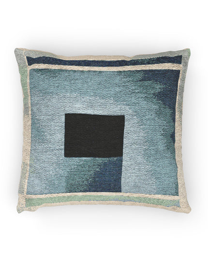Blue Shadow Woven Pillow, 17" x 18"