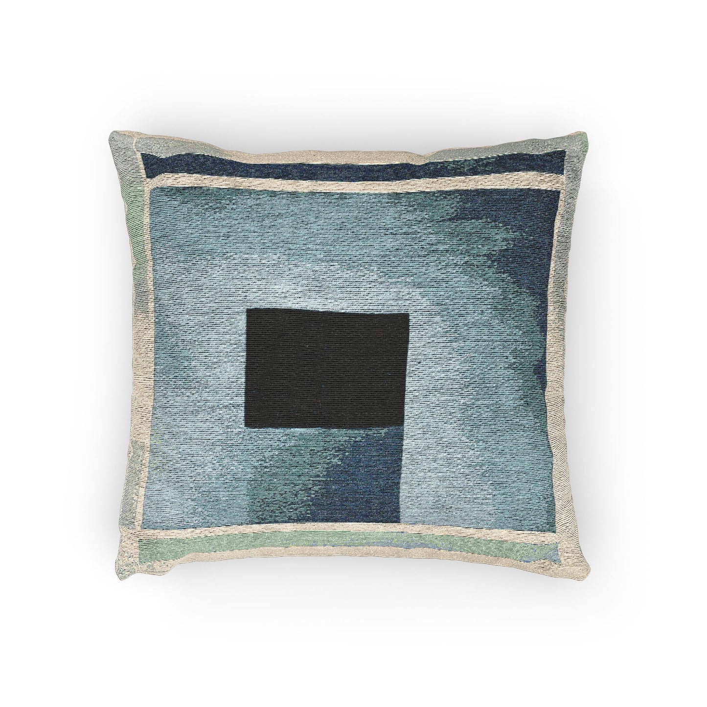 Blue Shadow Woven Pillow, 17" x 18"