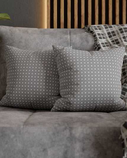 Desaturated Star-crossed Bodies Spun Polyester Square Pillowcase, 14" x 14"