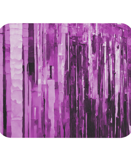 Striped Powder Lavender Mouse Pad, 9" x 8" Rectangle