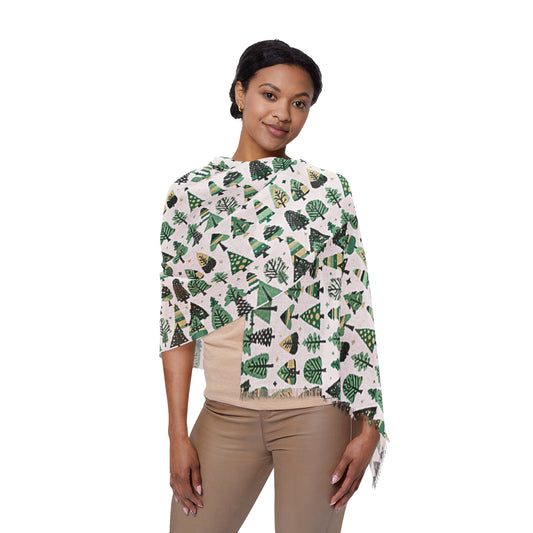 Mini Green Trees Light Scarf