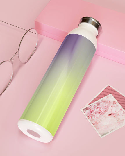 Purple Golden Fade Slim Water Bottle, 20 oz White